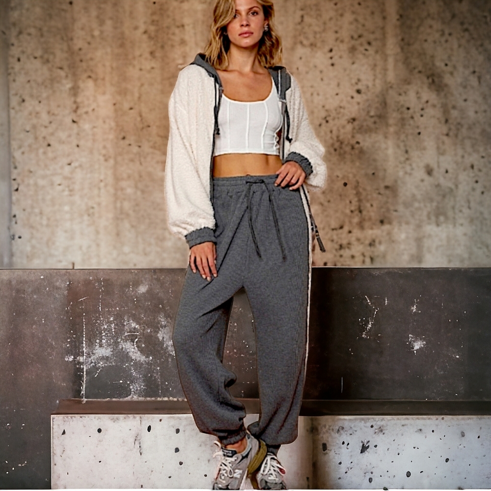 POL Gray Track Pants